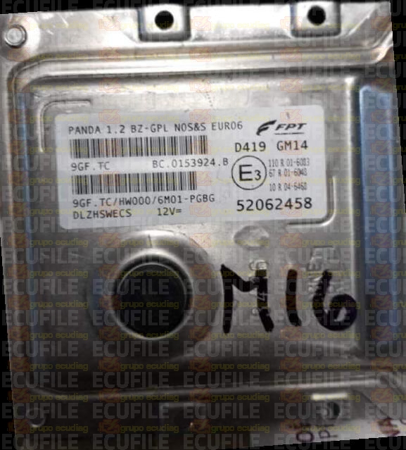 MAGNETI MARELLI 9GF.TC BC.0153924.B FIAT PANDA 1.2 52062458 HW000 EEPROM 95640