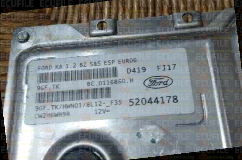MAGNETI MARELLI 9GF.TK BC.0116860.H FORD KA 1.2i 52044178 HWN01 EEPROM 95640