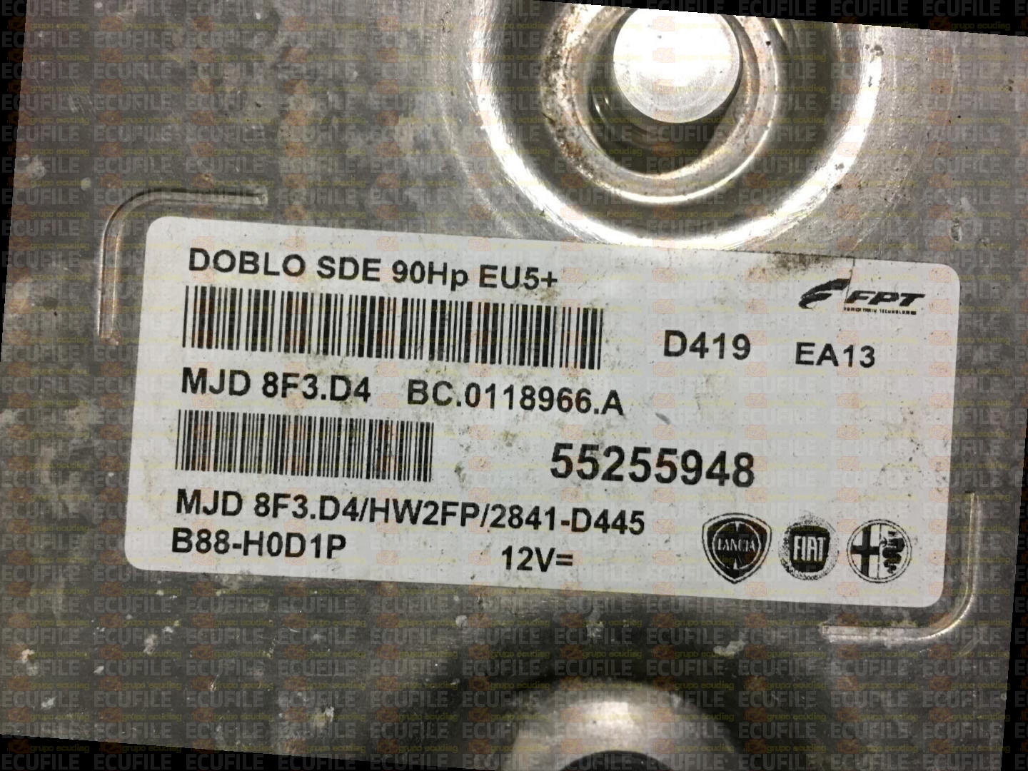 MAGNETI MARELLI MJD 8F3.D4 BC.0118966.A FIAT DOBLO 1.3 JTD 90HP 55255948 HW2FP 2841D445