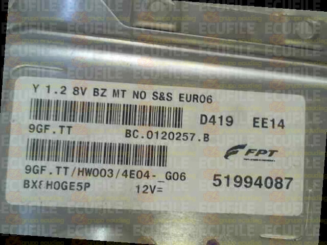 MAGNETI MARELLI 9GF.TT BC.0120257.B LANCIA YPSILON 1.2 51994087 HW003 EEPROM 95640