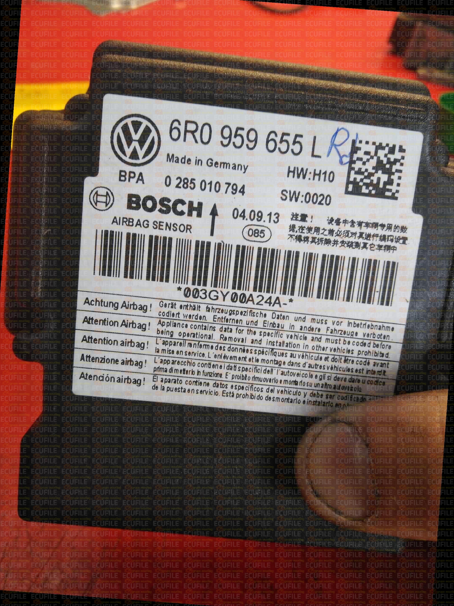 BOSCH 0285010794 SEAT IBIZA 6R0959655L HW H10 SW 0020