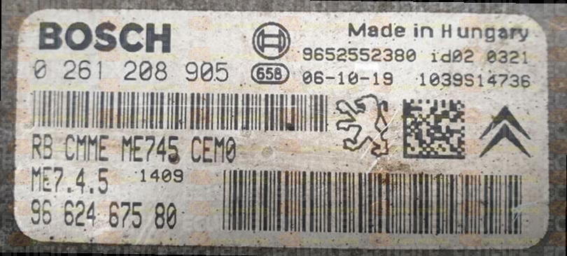 BOSCH ME7.4.5 0261208905 PSA 9662567580 EEPROM 95320