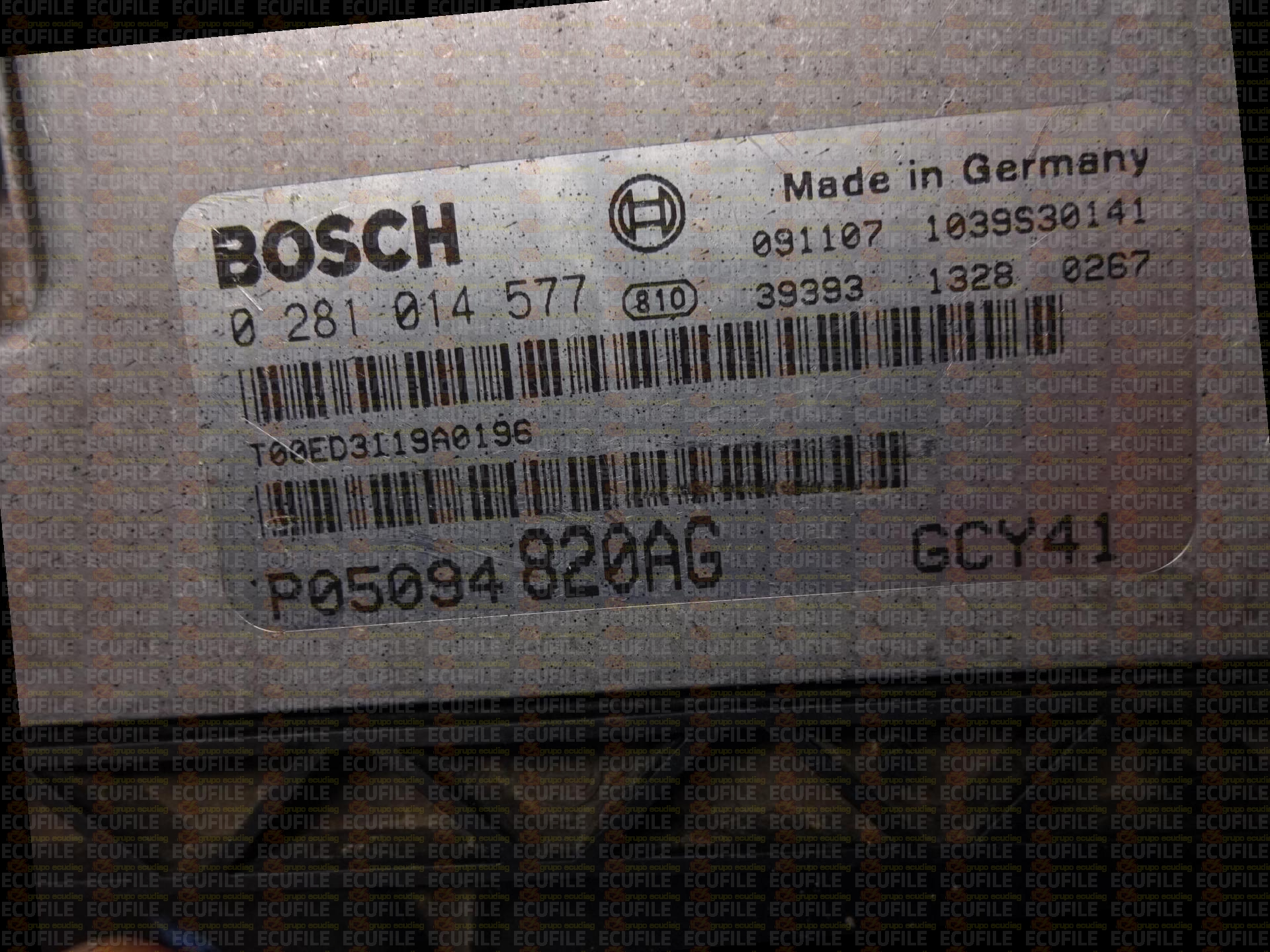 BOSCH EDC16U31-4.72 0281014577 DODGE JOURNEY I 2.0 CRD 140HP P05094820AG 1037397860