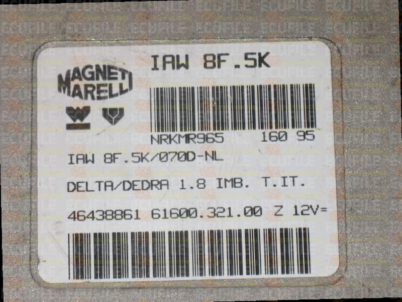 MAGNETI MARELLI IAW 8F.5K 61600.321.00 LANCIA DELTA DEDRA 1.8i 46438861 EEPROM MC68HC11F1