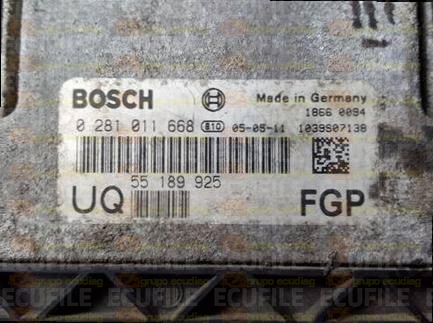 BOSCH EDC16C9-3.12 0281011668 OPEL VAUXHALL 55189925 UQ EEPROM 95160