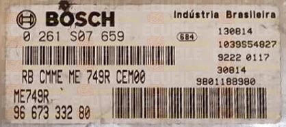 BOSCH ME7.4.9R 0261S07659 PSA 9667333280 EEPROM 95320