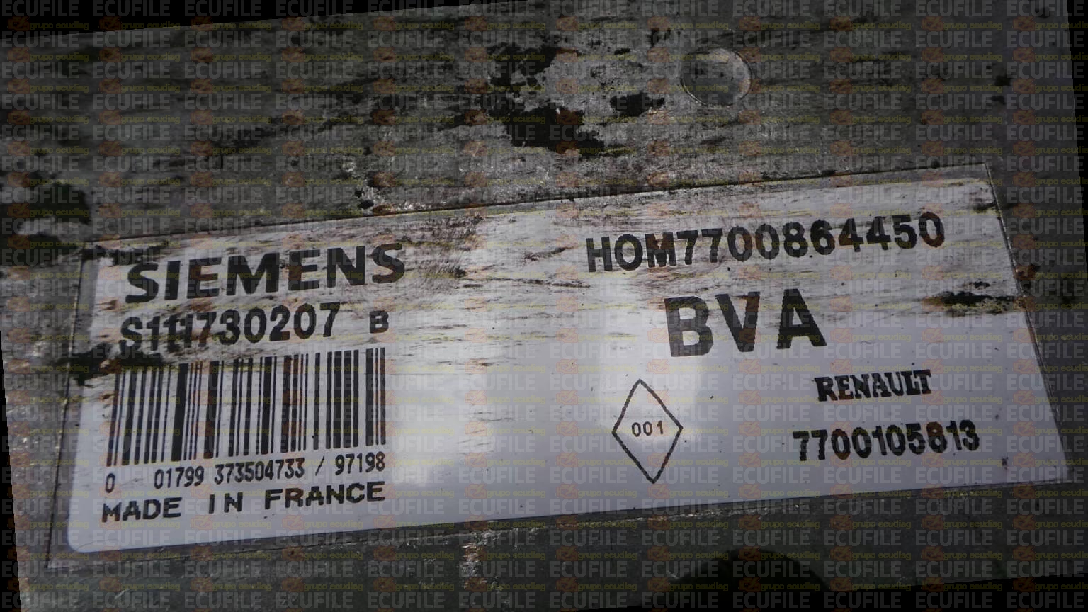 SIEMENS FENIX S111730207B RENAULT 7700105813 HOM7700864450 EEPROM MC68HC11