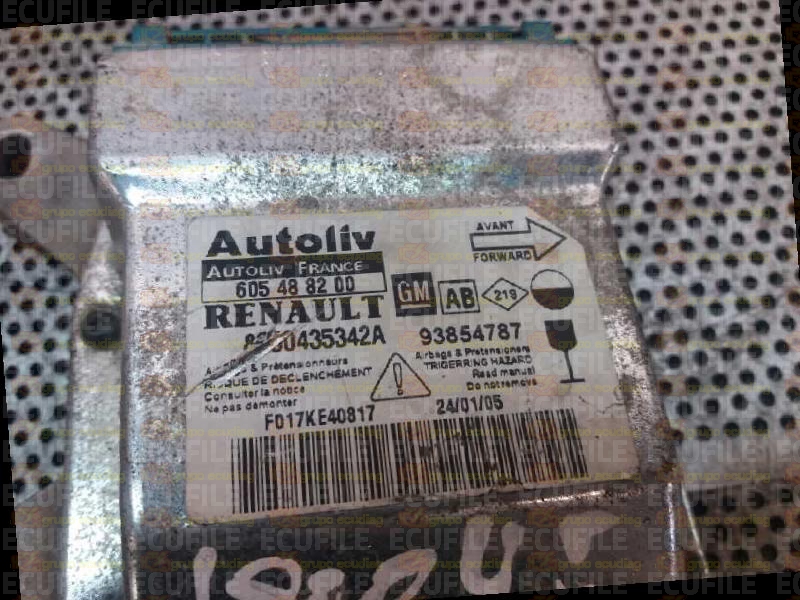 AUTOLIV 605488200 OPEL VIVARO 8200435342A 93854787 AB