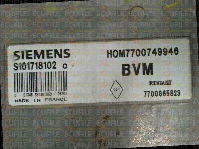 SIEMENS FENIX S101718102Q RENAULT 7700865823 HOM7700749946 EEPROM MC68HC11