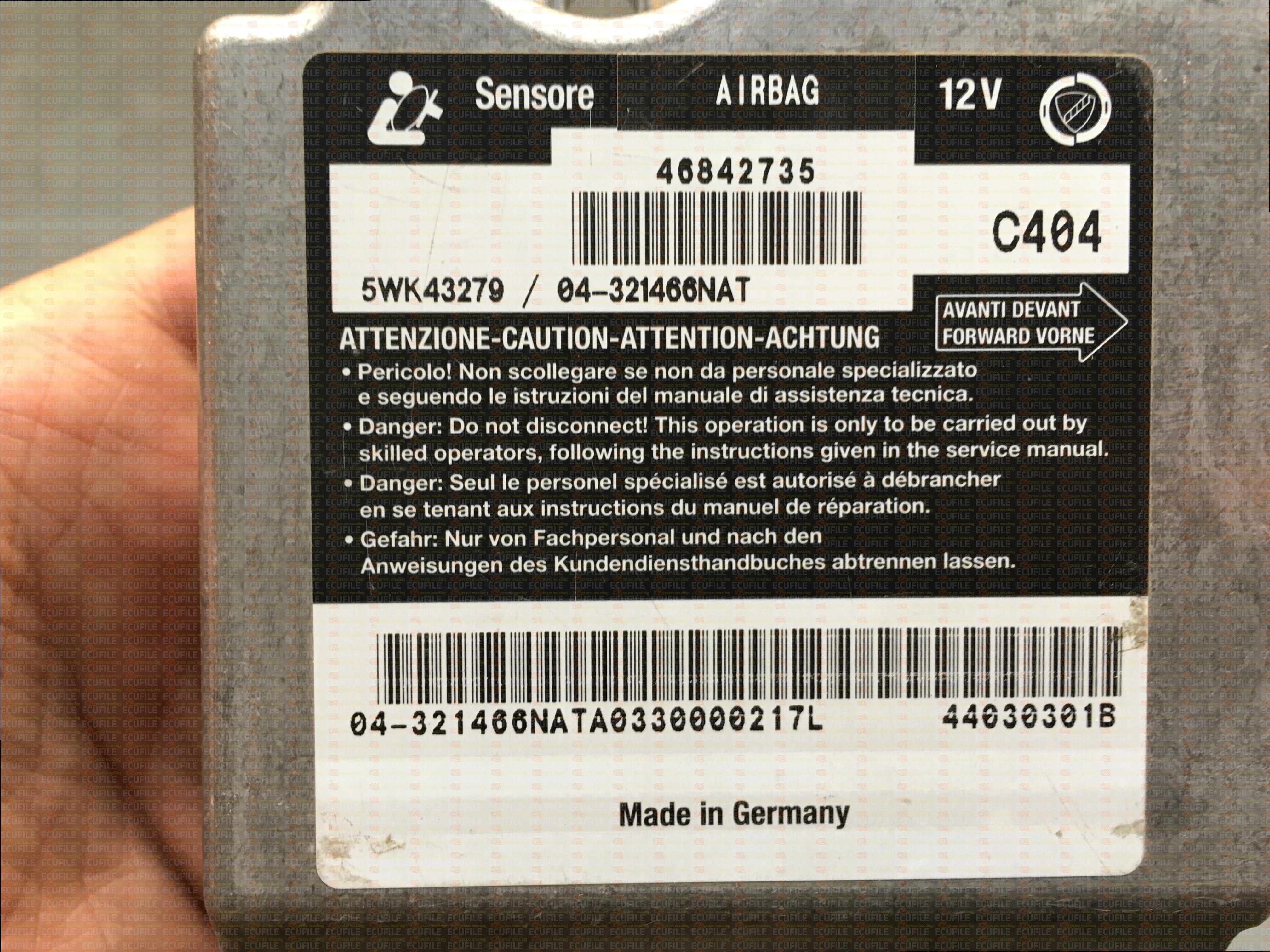 SIEMENS VDO 5WK43279 LANCIA LYBRA 46842735