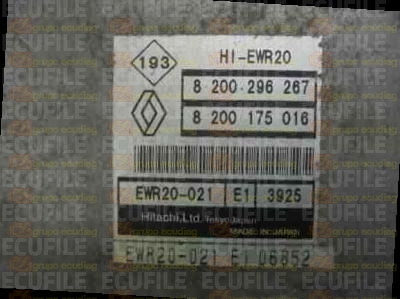HITACHI HI-EWR20 EWR20-021 E1 3925 RENAULT GRAND ESPACE IV 3.5i V6 24V 240HP 8200175016 8200296267 EEPROM 93C66