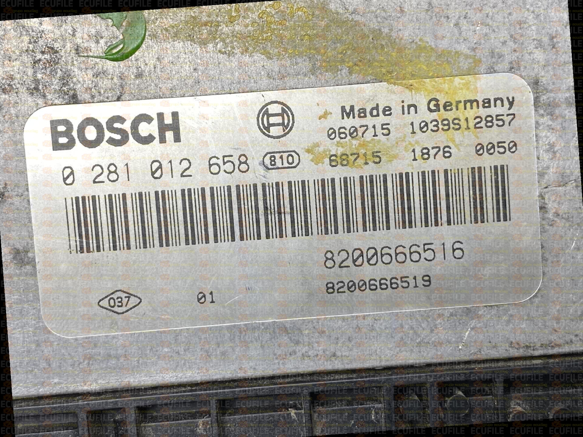 BOSCH EDC16CP33-6.1 0281012658 NISSAN PRIMASTAR 2.0 DCI 114HP 8200666516 8200666519 1037381336-8200703483