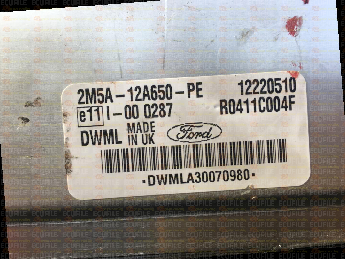 DELPHI E2U9A R0411C004F FORD FOCUS 1.8 TDCI 100HP 2M5A-12A650-PE DWML H5F10B36_C3AF