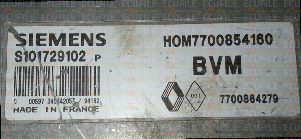 SIEMENS FENIX S101729102P RENAULT 7700864279 HOM7700854160 EEPROM MC68HC11