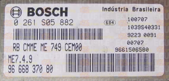 BOSCH ME7.4.9 0261S05882 PSA 9666837080 EEPROM 95320