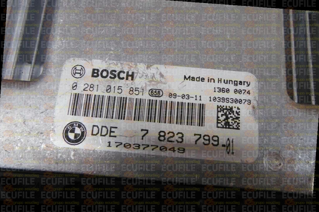 BOSCH EDC16CP35-5.24 0281015851 BMW E70 X5 II 3.0D 235HP 7823799 13617823799 1037500775 - 08509179
