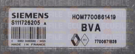 SIEMENS FENIX S111726205A RENAULT 7700871826 HOM7700861419 EEPROM MC68HC11
