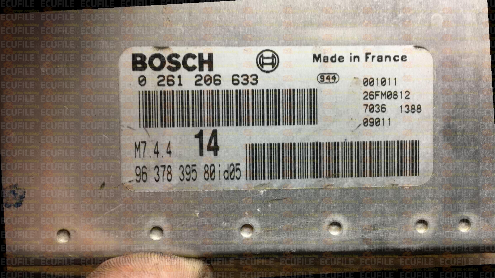 BOSCH M7.4.4 0261206633 CITROEN XSARA PICASSO 1.6i 16V 95HP 9637839580