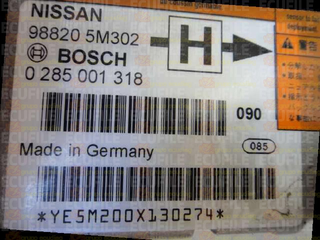 BOSCH AB8.1 0285001318 NISSAN ALMERA 988205M302 H