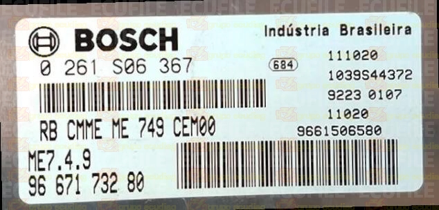 BOSCH ME7.4.9 0261S06367 PSA 9667179280 EEPROM 95320