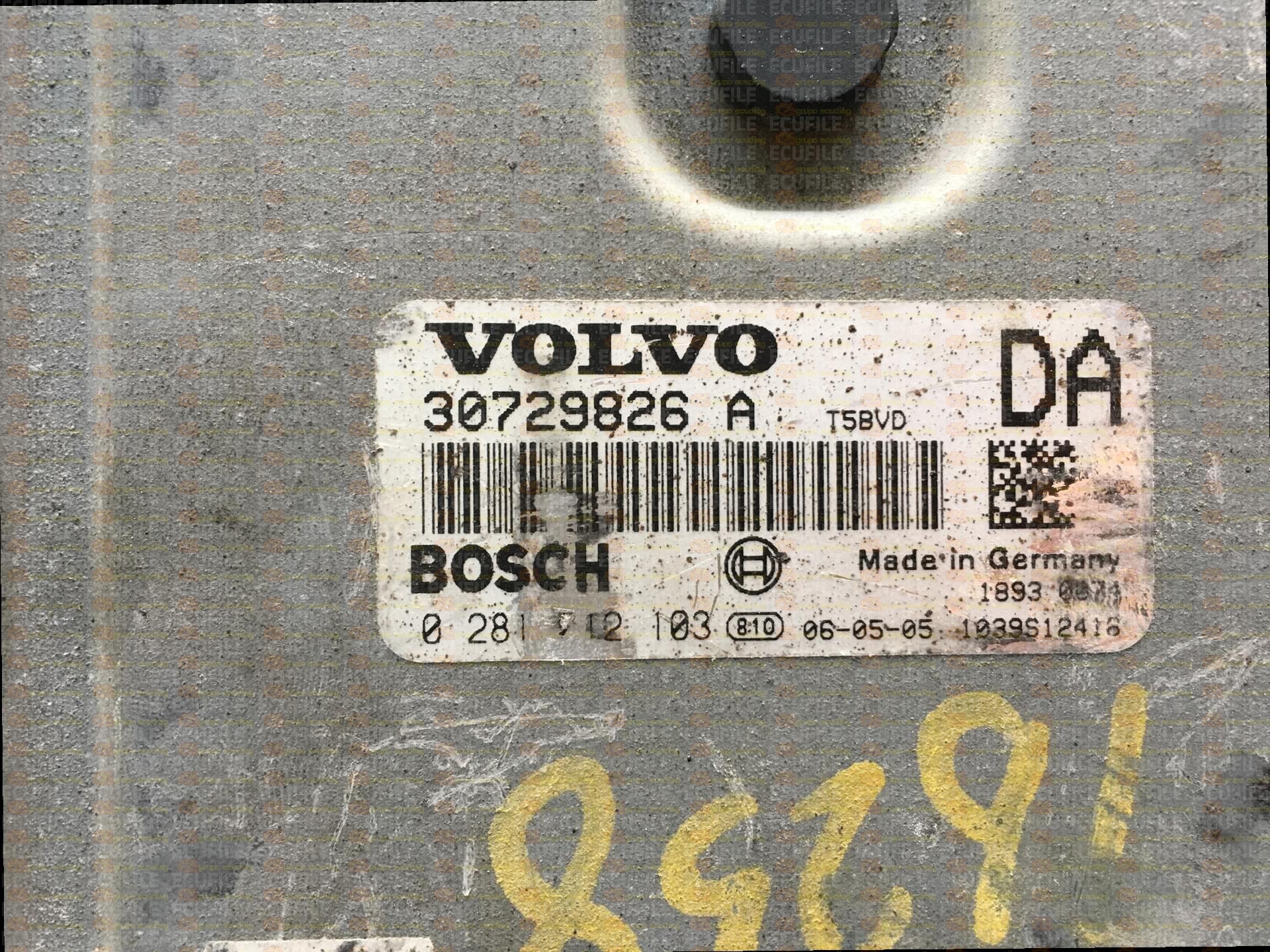 BOSCH EDC16C31-6.1 0281012103 VOLVO V70 I 2.4 D5 163HP 30729826A DA 1037395578