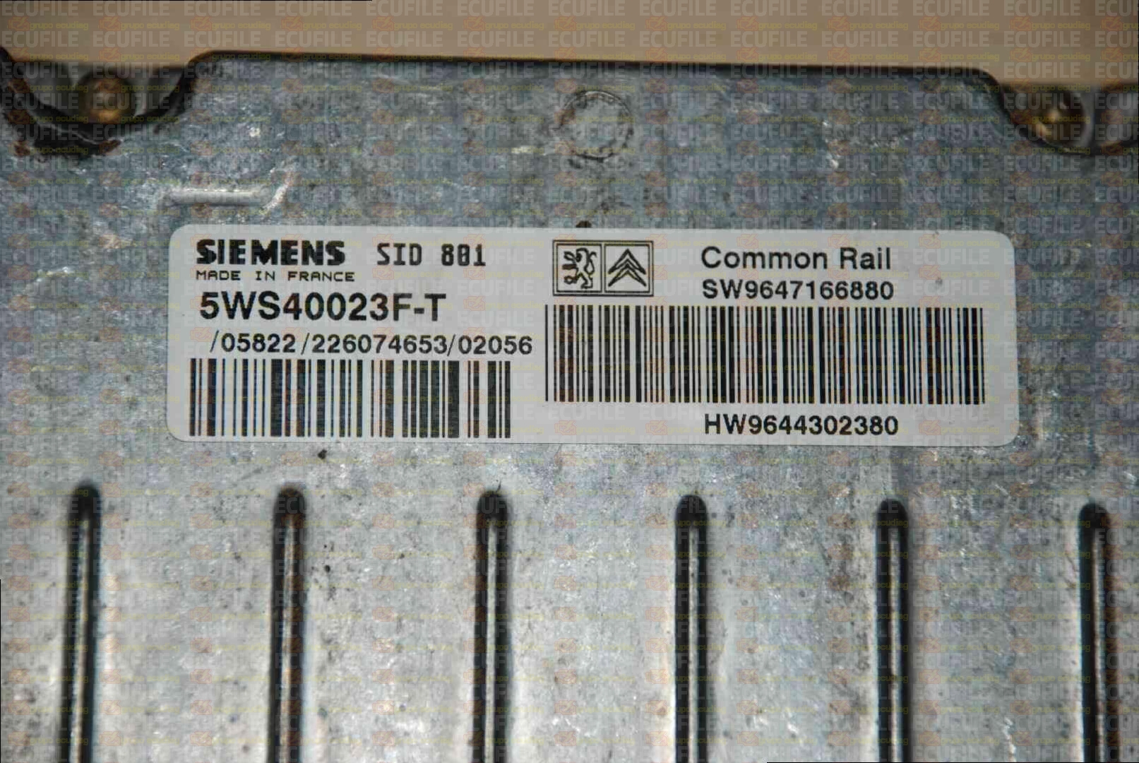 SIEMENS VDO CONTINENTAL SID801 5WS40023F-T CITROEN XSARA 2.0 HDI 90HP HW9644302380 SW9647166880 964716680-PM32034000000