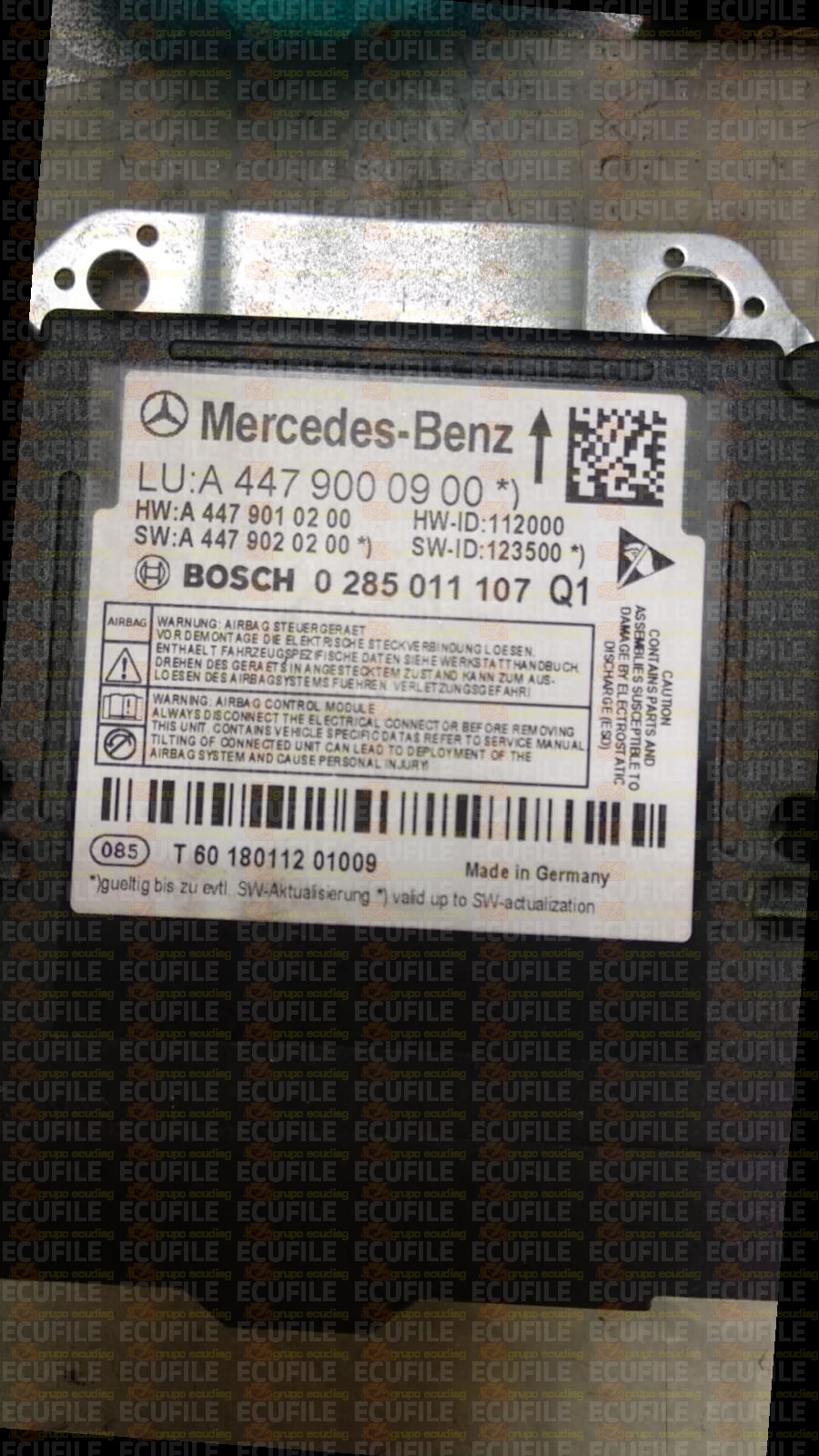 BOSCH 0285011107 MERCEDES W447 VITO A4479000900 HW A4479010200 SW A4479020200