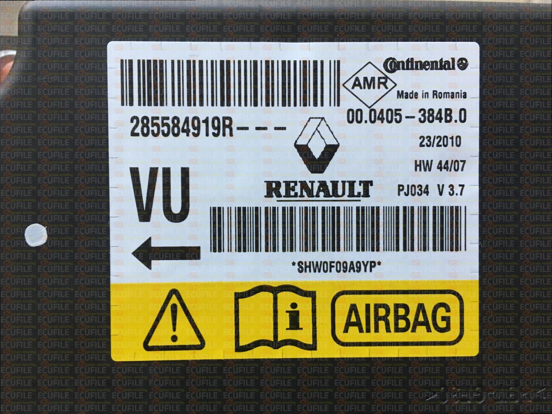 CONTINENTAL TEMIC 00.0405-384B.0 RENAULT SCENIC III 285584919R