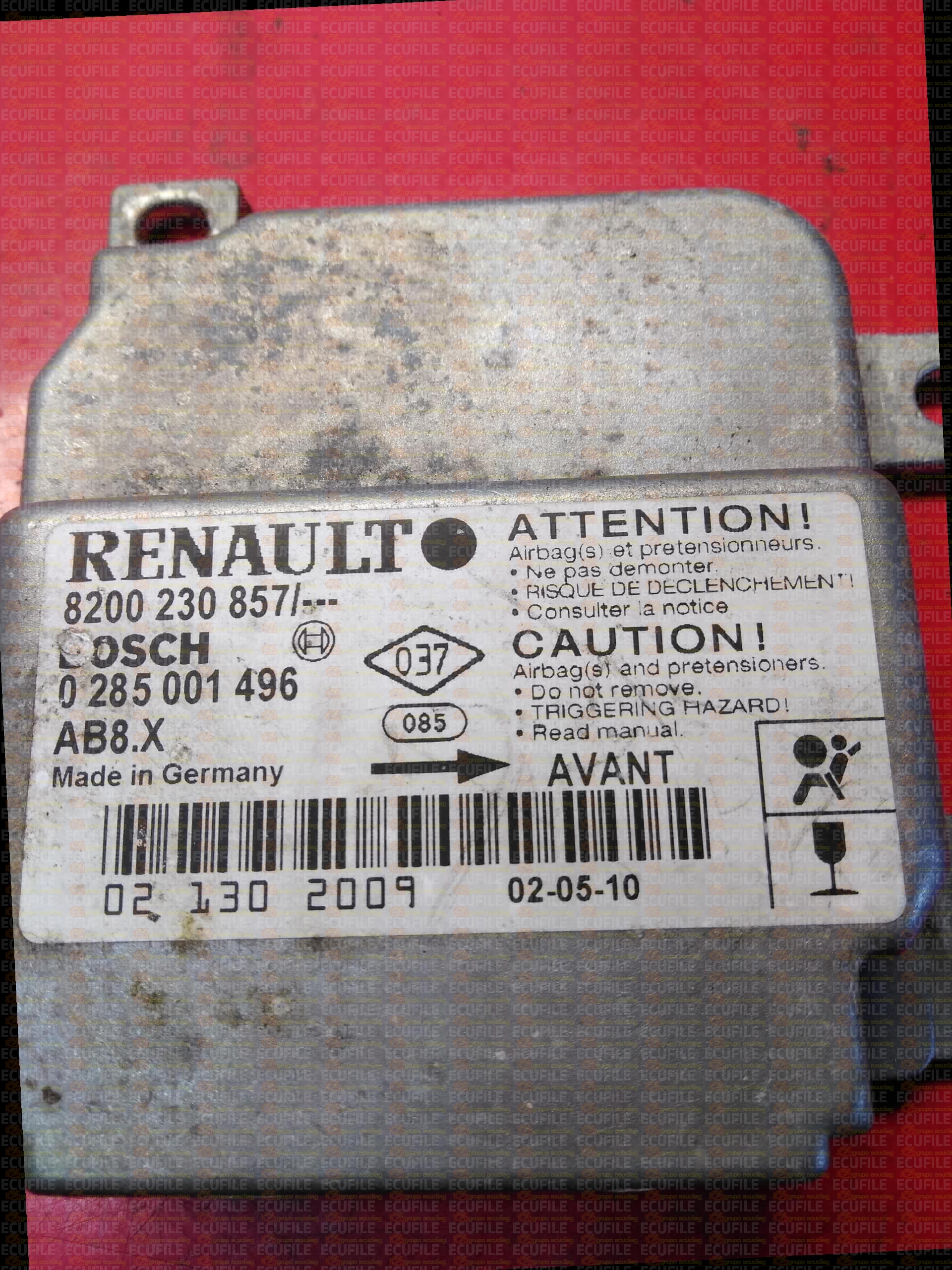 BOSCH AB8.X 0285001496 RENAULT CLIO II 8200230857