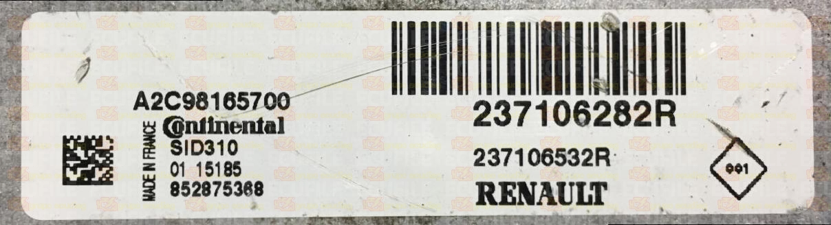 CONTINENTAL SID310 A2C98165700 RENAULT DACIA 237106532R 237106282R 