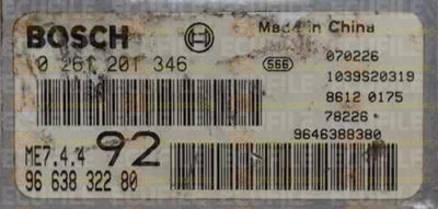 BOSCH ME7.4.4 0261201346 PSA 9663832280 EEPROM 95160