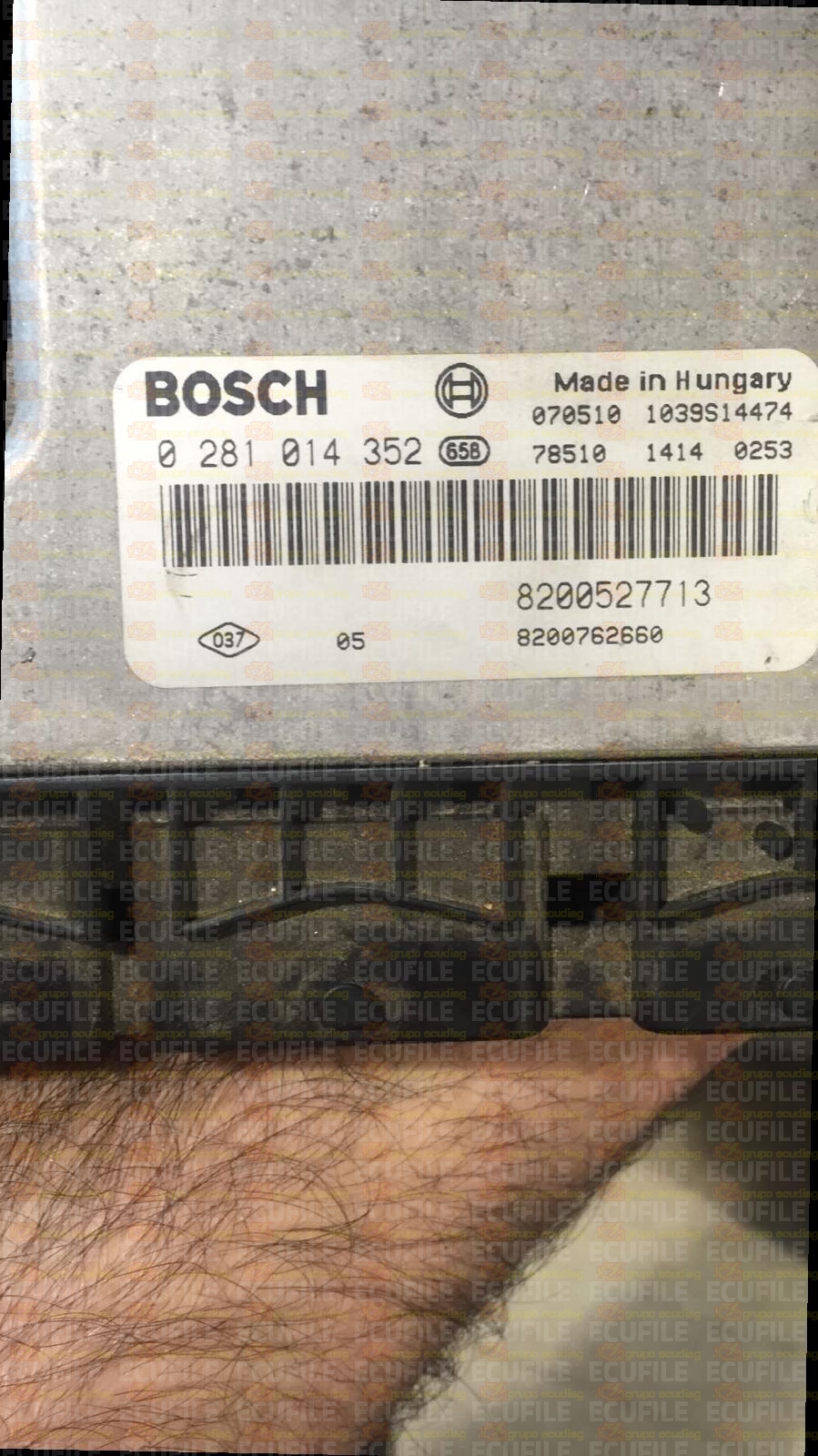 BOSCH EDC16C3-10.23 0281014352 RENAULT LAGUNA II 1.9 DCI 130HP 8200527713 8200762660 1037387307-8200763411