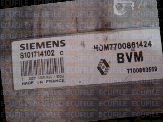 SIEMENS FENIX S101714102C RENAULT 7700863559 HOM7700861424 EEPROM MC68HC11