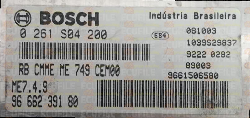 BOSCH ME7.4.9 0261S04200 PSA 9666239180 EEPROM 95320