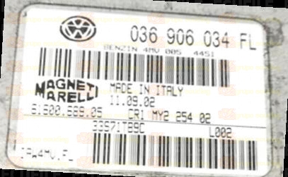 MAGNETI MARELLI IAW 4MV.FL 61600.689.05 VOLKSWAGEN POLO IV 1.4i 75HP 036906034FL 4451