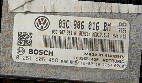BOSCH MED17.5.5 0261S06488 VOLKSWAGEN GOLF VI 1.4 TSI 122HP 03C907309A 03C906016BM 9970 - 1037528891