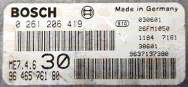 BOSCH ME7.4.6 0261206419 PSA 9646576180 EEPROM 95160