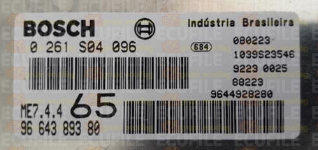 BOSCH ME7.4.4 0261S04096 PSA 9664389380 EEPROM 95160