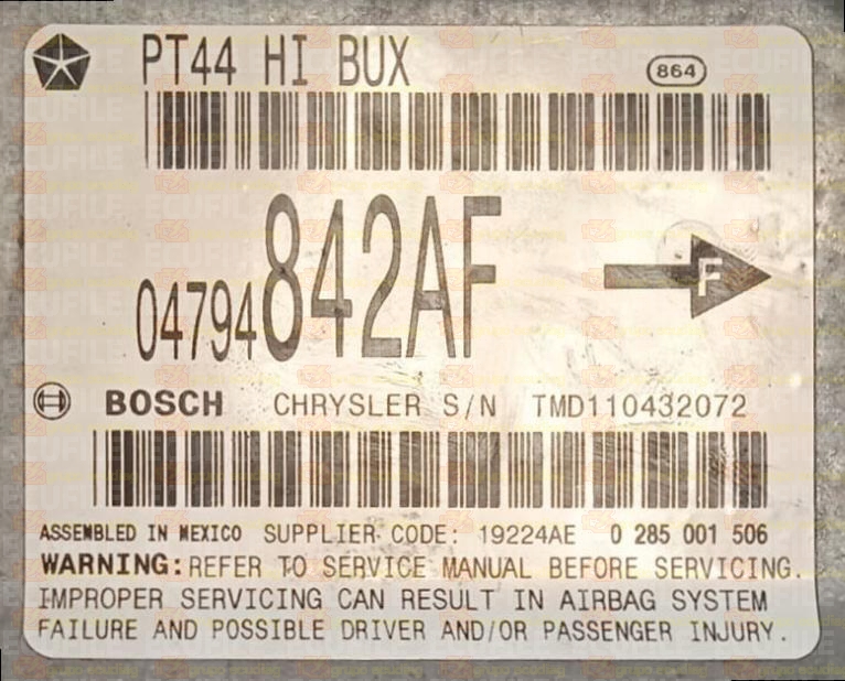 BOSCH 0285001506 CHRYSLER PT CRUISER 04794842AF
