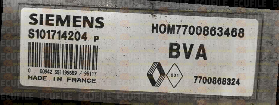 SIEMENS FENIX S101714204P RENAULT 7700868324 HOM7700863468 EEPROM MC68HC11