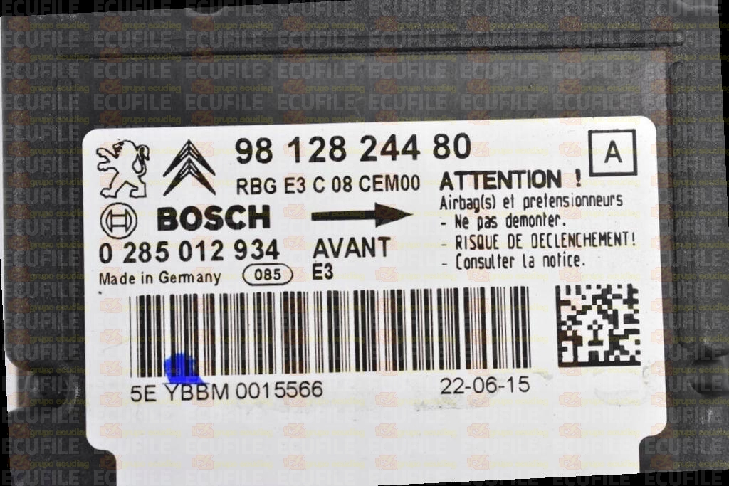 BOSCH 0285012934 CITROEN C4 CACTUS 9812824480 A