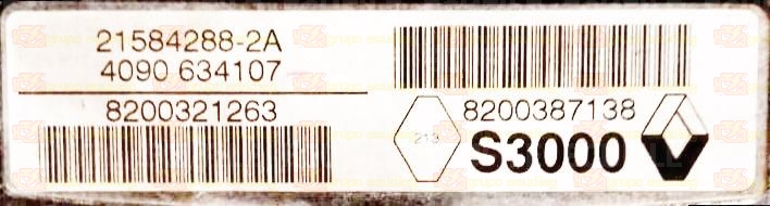 SAGEM JOHNSON CONTROLS S3000 21584288-2A RENAULT MEGANE II 1.4i 72KW 98HP L4 16V K4J730-40 8200387138 8200321263