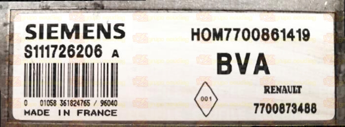 SIEMENS FENIX S111726206A RENAULT 7700873488 HOM7700861419 EEPROM MC68HC11