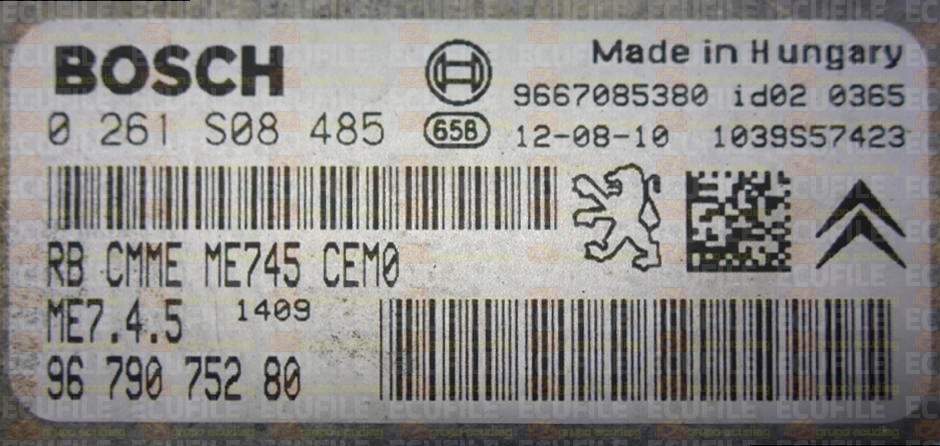 BOSCH ME7.4.5 0261S08485 PSA 9679075280 EEPROM 95320