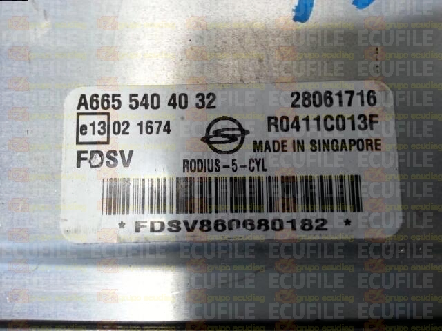 DELPHI DCM3.1 R0411C013F 28061716 SSANGYONG RODIUS I 2.7 XDI 165HP A6655404032 FDSV