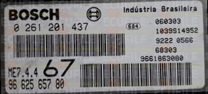 BOSCH ME7.4.4 0261201437 PSA 9662565780 EEPROM 95160