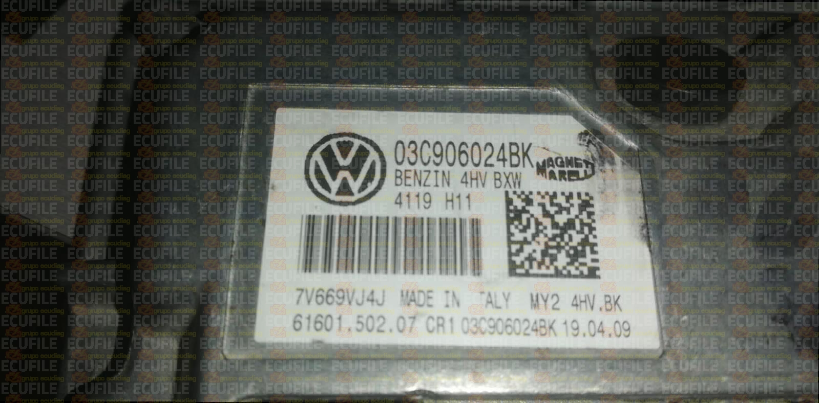 MAGNETI MARELLI IAW 4HV.BK 61601.502.07 SEAT IBIZA IV 1.4i 86HP 03C906024BK 4119