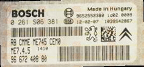 BOSCH ME7.4.5 0261S06381 PSA 9667240880 EEPROM 95320
