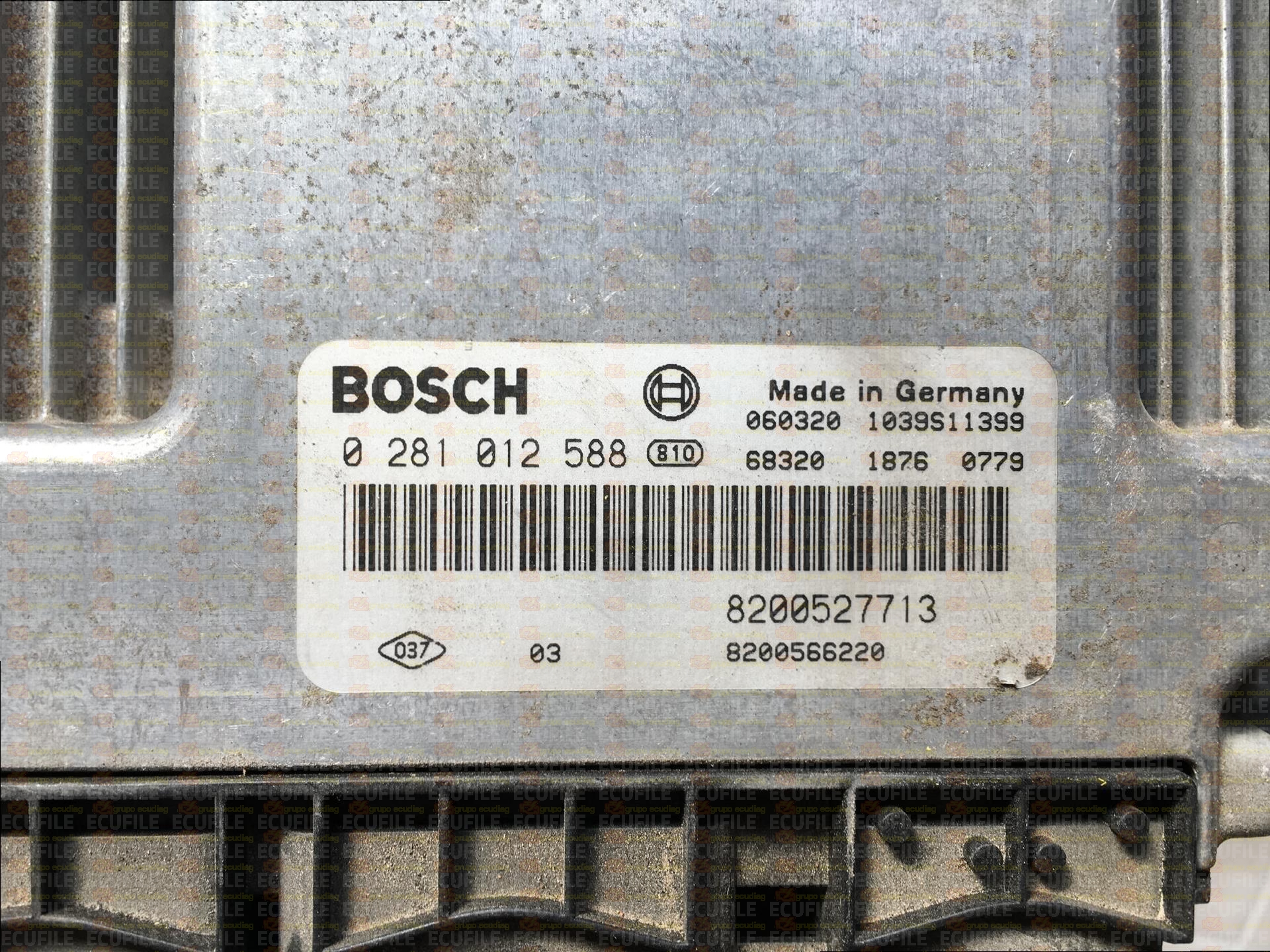 BOSCH EDC16C3-10.23 0281012588 RENAULT LAGUNA II 1.9 DCI 130HP 8200527713 8200566220 1037377277-8200621975