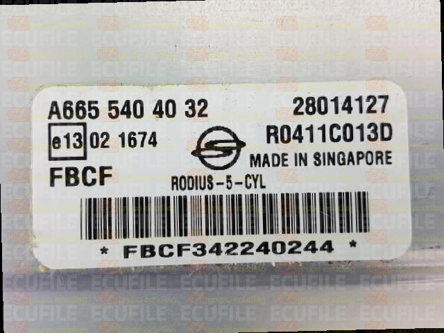 DELPHI DCM3.1 R0411C013D 28014127 SSANGYONG RODIUS I 2.7 XDI 165HP A6655404032 FBCF